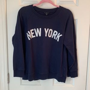 Ladies J. Crew Sweatshirt. Navy